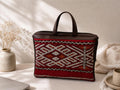 Berber Tote by Tanara: A Moroccan Bohemian Hanbal & Leather Handbag